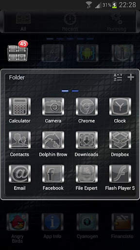 GLASS GO Launcher EX Theme screenshot 3