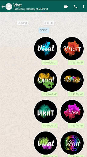 Name Sticker Maker -  Chat Sti screenshot 6