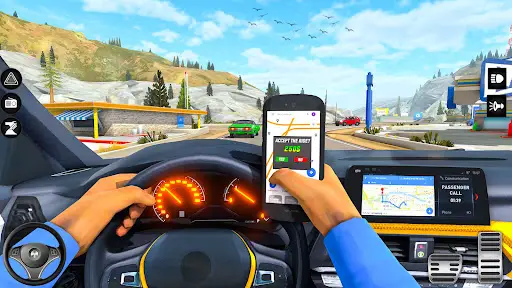 Crazy Car Driving: Taxi Games screenshot 3