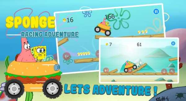 Sponge Car Racing Adventure screenshot 1