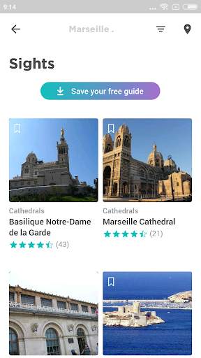 Marsella Travel Guide in English with map screenshot 3