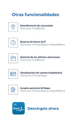 Mi Bupa | CruzBlanca, IntegraMédica, Clínicas Bupa screenshot 5