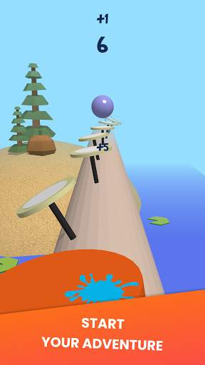 Bouncy Ball 3D Game - Hyper-casual, Ball jump game screenshot 1