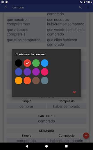 Verbos Español screenshot 15