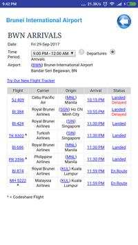 Brunei Airports Flight Time screenshot 2