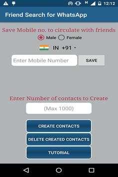 Friend Search for WhatsApp screenshot 1