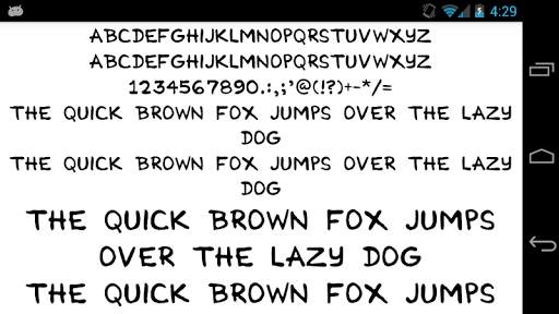 Fonts for FlipFont 50 Hand screenshot 1
