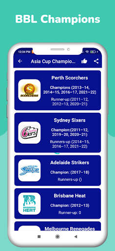 BBL 2022 Schedule & Live Score screenshot 5