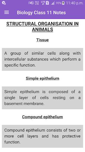 11th Biology Notes - Class 11 скриншот 3