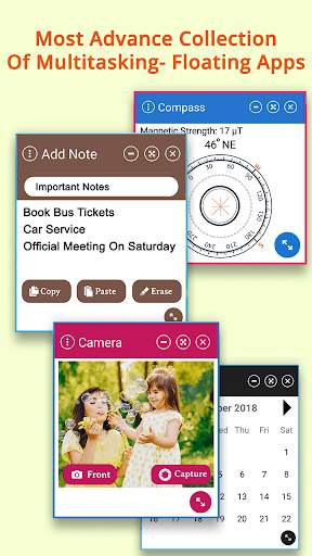 Multitasking with Floating app windows 3 تصوير الشاشة
