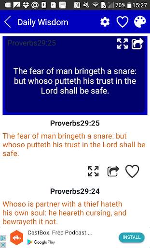 Daily Wisdom - Offline Daily Bible Wisdom Free screenshot 1