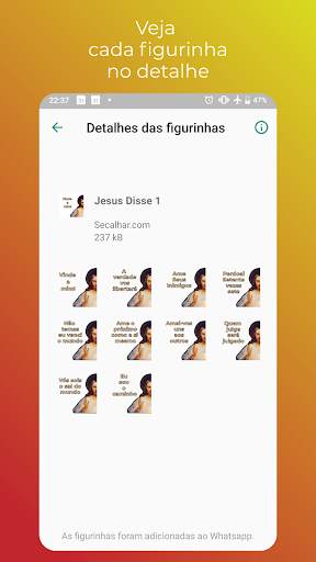Jesus Disse - Figurinhas para WhatsApp screenshot 3