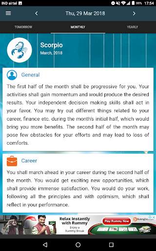 Scorpio Horoscope screenshot 3