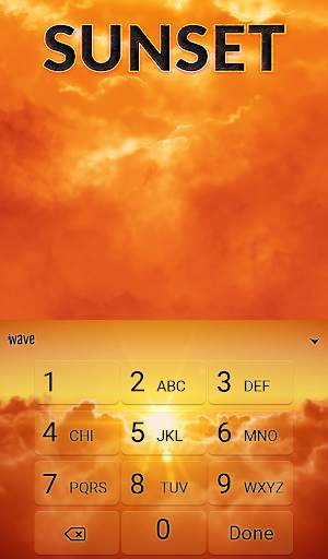 Sunset Animated Keyboard screenshot 5