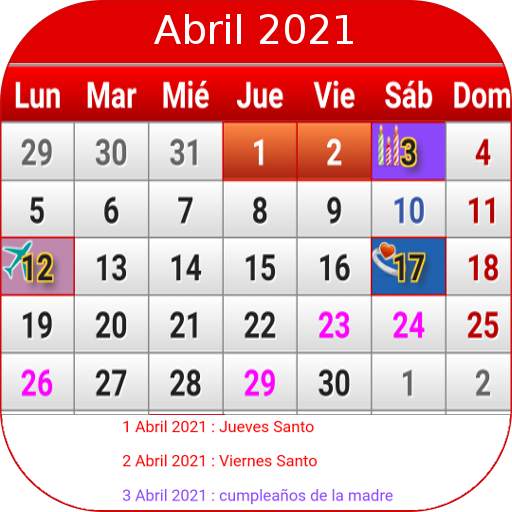 Colombia Calendario 2021 2.02