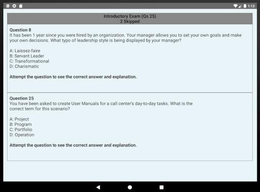 2021 PMP® Exam Simulator PMBOK® 6th Edition screenshot 16