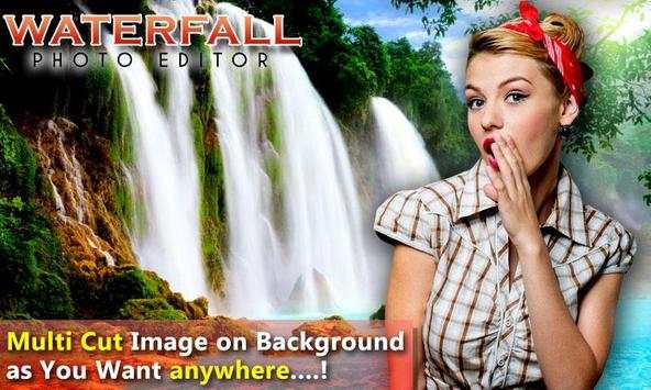 Waterfall Photo Editor : Waterfall Photo Frame 1 تصوير الشاشة