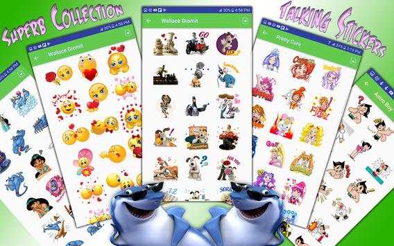 Emoji Awesome Talking Stickers for all Messengers screenshot 4