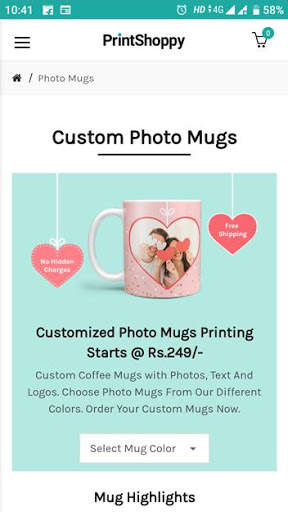 Custom Mobile Covers, Mugs, Canvas Frames, & More. screenshot 3