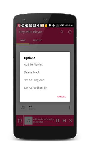 Tiny MP3 Player screenshot 2