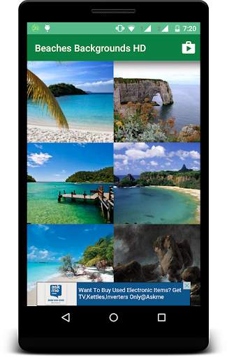 Beaches Backgrounds HD 2 تصوير الشاشة