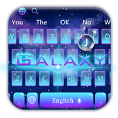 Purple Blue Galaxy Keyboard icon