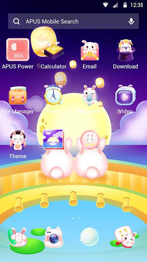 Rabbits-APUS Launcher theme screenshot 2