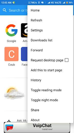 Lite Browser screenshot 2