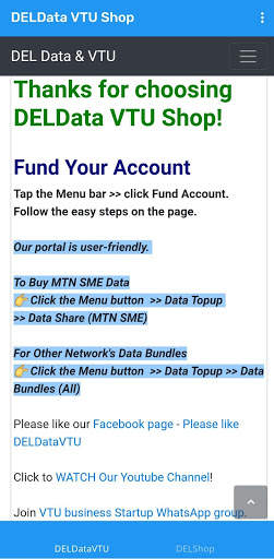 DELData VTU Shop screenshot 2