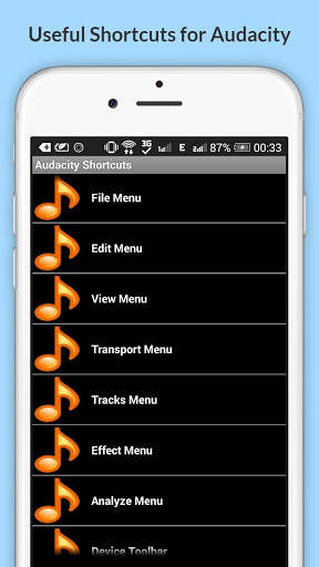 Gratis Audacity Scorciatoie screenshot 10