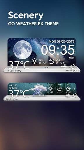 Scenery Weather Widget Theme screenshot 2