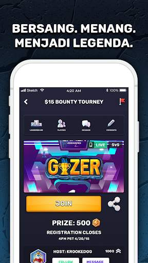 GIZER - Bersaing di Turnamen Seluler & Braket screenshot 1