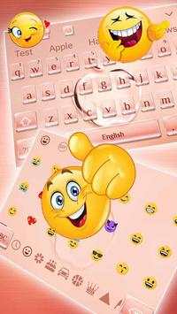 Crystal Apple Keyboard Theme - Rose Color Beauty screenshot 2