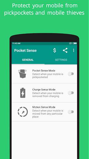 Pocket Sense - Theft Alarm App screenshot 1