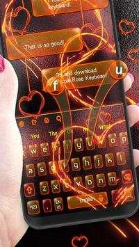 Fire Heart Keyboard Theme screenshot 3
