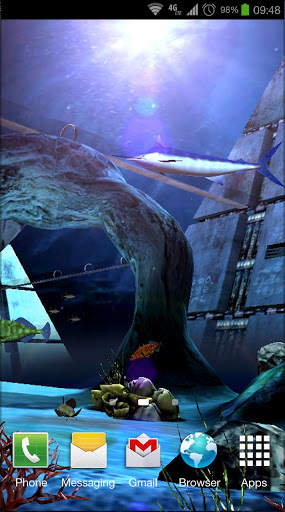 Atlantis 3D Free lwp screenshot 1