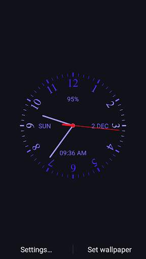 Analog Clock Live Wallpaper screenshot 3