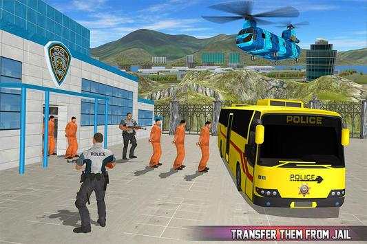 Prison Bus Carrier Addictive Helicopter Transport screenshot 8