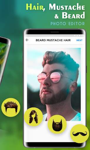 Selfie Photo Editor : Beard, Makeup, Tattoos screenshot 5