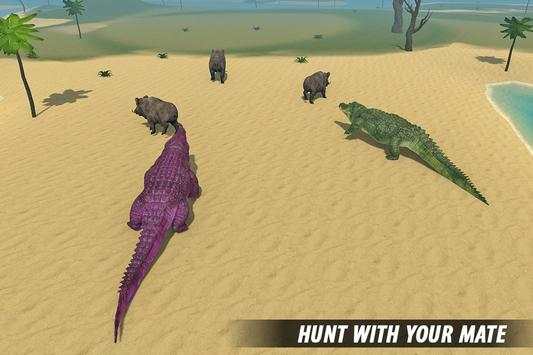 Crocodile Attack Sim: Wild Animal Family Games screenshot 10