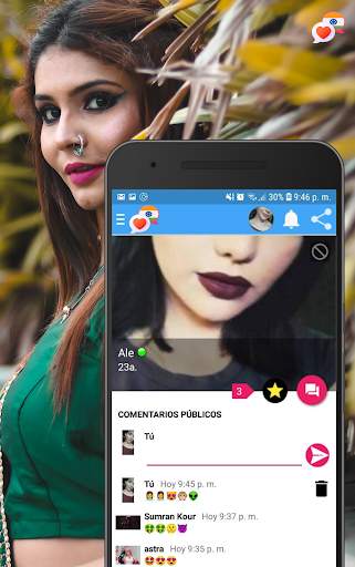 Girl chat - Indian Chatting for meet girls. screenshot 1