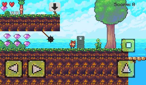 Fantasy Fox - 2D Pixel Platform, retro game screenshot 10