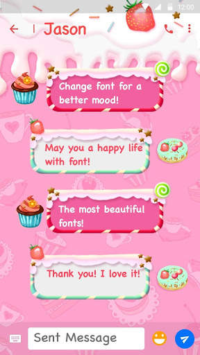 Candy Font for FlipFont , Cool Fonts Text Free screenshot 2