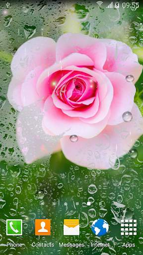 Rainy Flowers Live Wallpaper screenshot 6