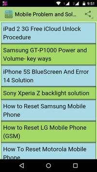 Mobile Problem and Solution screenshot 3