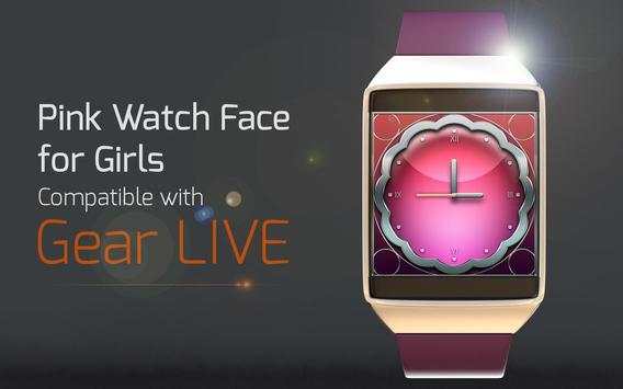 Pink Watch Face for Girls screenshot 3