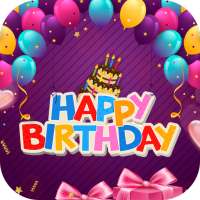 Birthday video maker with music 2020 logo
