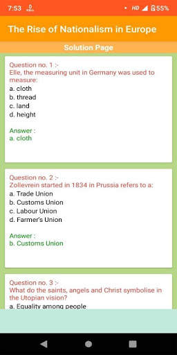 CBSE 10 Social Science Quiz ( NCERT ) MCQ screenshot 3