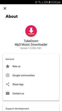 TubeDown : Mp3 Music Downloader, Video Downloader screenshot 3