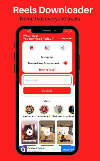 Reels Video Downloader for Instagram 🇮🇳 screenshot 1